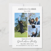 Graduation announcement, graduation invitation kaart (Achterkant)