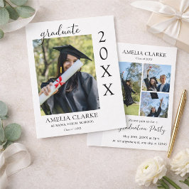 Graduation announcement, graduation invitation kaart