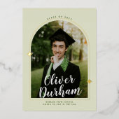 Graduation Arc Artistique Foil Invitation (Recto)