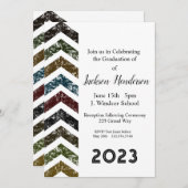 Graduation Arrow Invitation Classe de 2023 (Devant / Derrière)