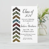 Graduation Arrow Invitation Classe de 2024 (Debout devant)