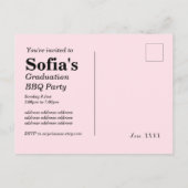 Graduation BBQ invitation, Grand party Invitation (Dos)