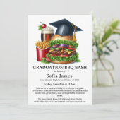 Graduation BBQ Party Invitation | Backyard Cookout (Debout devant)
