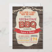 Graduation BBQ Party Invitation - Grill & Chill (Devant)