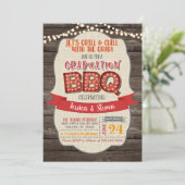 Graduation BBQ Party Invitation - Grill & Chill (Debout devant)