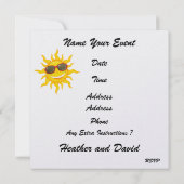 Graduation Beach Party - Invitation dans une boute (Dos)