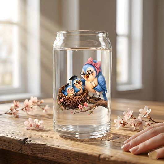 Graduation Bird Drinkware Set Kan Glas