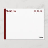 Graduation Bleu Paroles De Conseil Carte Leçons (Dos)