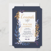 Graduation Blue Invitation (Devant)