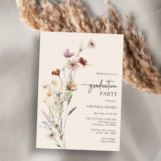 Graduation Boho Party Invitation