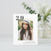 Graduation Budget 2 Photo Moderne 2023 Carte simpl (Debout devant)