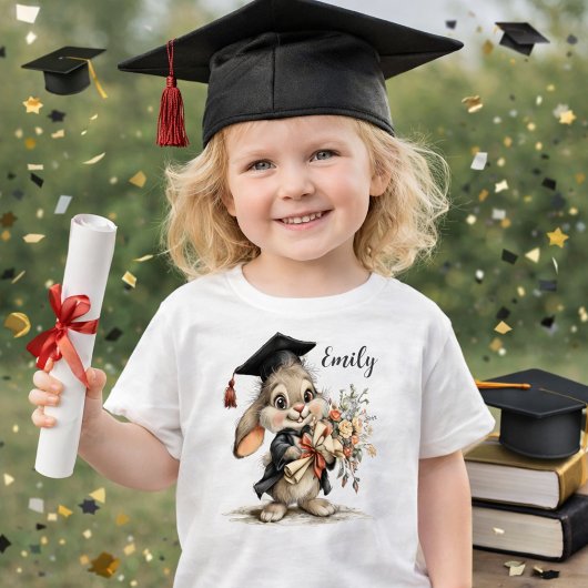Graduation Bunny Kinder Shirts