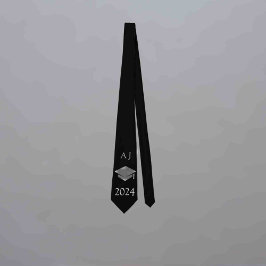Graduation cap 2024 - monogrammed stropdas