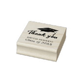 Graduation Cap Afstuderen Dank je Rubberstempel (Stempel)