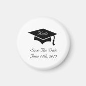 Graduation Cap Bewaar de datum magneet (Voorkant)