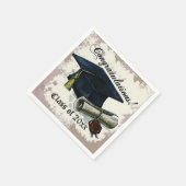 Graduation Cap & Diploma Napkins Servetten (Hoek)