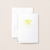 Graduation Cap Diploma Script Foto Folie Kaarten (Met envelop)