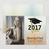 Graduation Cap Foto Afstuderen Aankondiging (Voorkant / Achterkant)