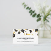 Graduation Cap Grown School Collage Visitekaartje (Staand voorkant)