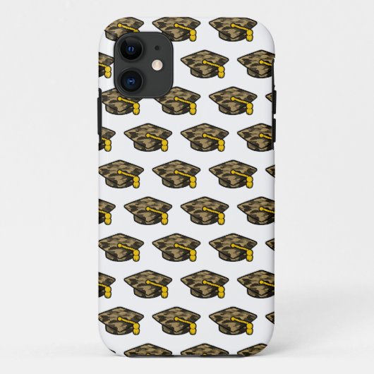 Graduation Cap Khaki Camo Case-Mate iPhone Case (Achterkant)