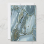 Graduation Cap Lijst Marble Graduation Party Kaart (Achterkant)