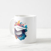 Graduation Cap Mug Koffiemok (Voorkant links)