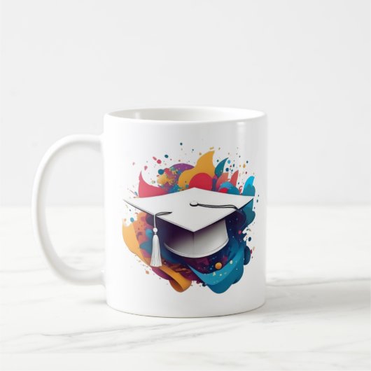 Graduation Cap Mug Koffiemok (Links)