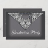 Graduation Cap Party Invitation (Devant / Derrière)