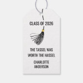 Graduation Cap Tassel Paper Cadeaulabel (Achterkant)