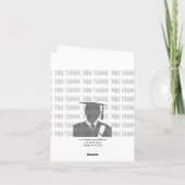 Graduation Carte de remerciements Gown Tile 2 (Dos)