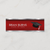 Graduation - Carte d'insertion rouge (Devant)