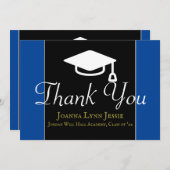 Graduation Casquette blanc Merci Script Maroon (Devant / Derrière)