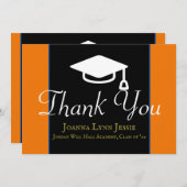 Graduation Casquette blanc Merci Script Maroon (Devant / Derrière)