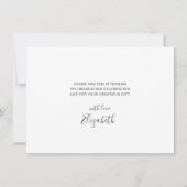 Graduation Casquette or Merci moderne Script (Dos)