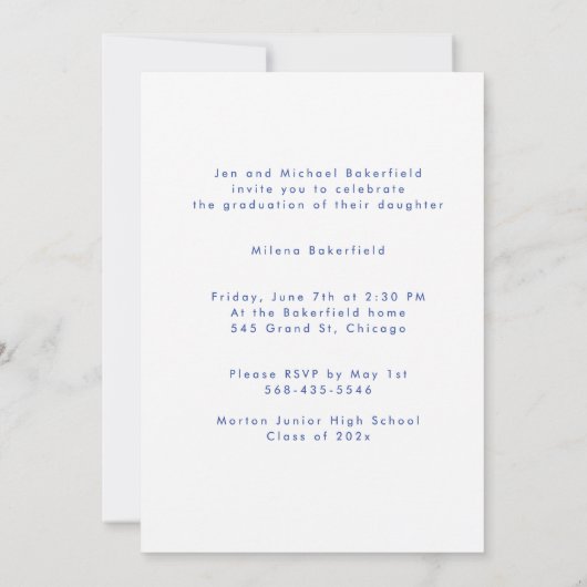 Graduation celebration invitation class of 2026 (Dos)