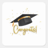 Graduation Celebration Vierkante Sticker (Voorkant)