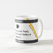 Graduation citation 4 tasse de café (Devant droit)