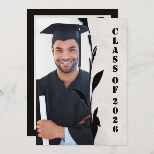 Graduation Class of 2026 Photo Frame Kaart (Voorkant / Achterkant)