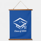 Graduation Class of 20?? BLUWHT Customize Year Hangend Wandkleed (Voorkant)