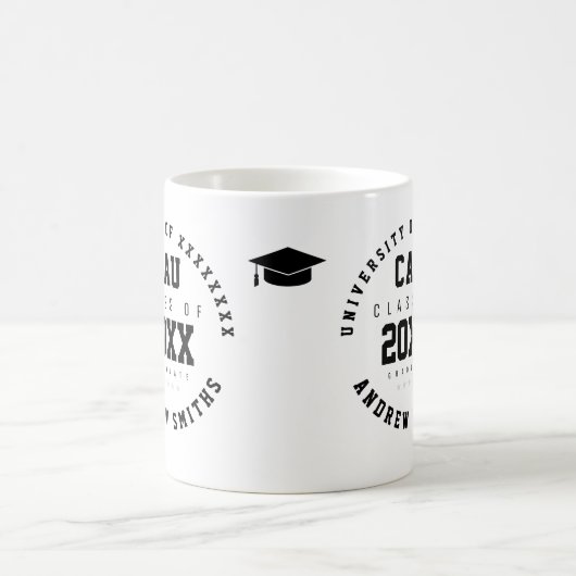 Graduation classe académique année grasse mug blan (Centre)