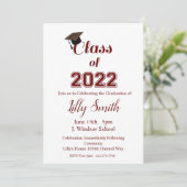 Graduation, Classe de 2022 Invitation (Debout devant)