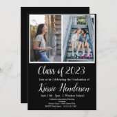 Graduation, Classe de 2023, Invitation photo (Devant / Derrière)