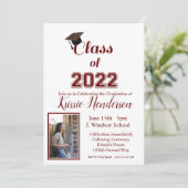 Graduation, Classe de 2023, Invitation photo (Debout devant)