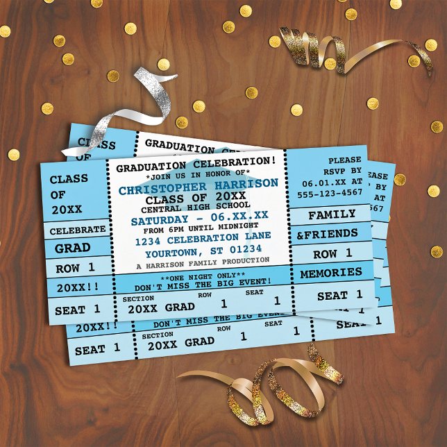 Graduation Concert Billet de fête Invitation (Créateur téléchargé)
