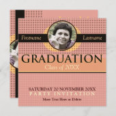 Graduation Cool moderne avec invitation photo (Devant / Derrière)