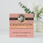 Graduation Cool moderne avec invitation photo (Debout devant)
