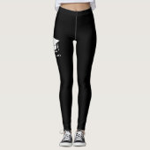 Graduation cool personnalisée Imprimer Leggings Fe (Devant)