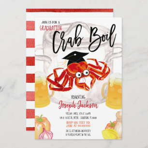 Graduation Crabe Résiliation Invitation