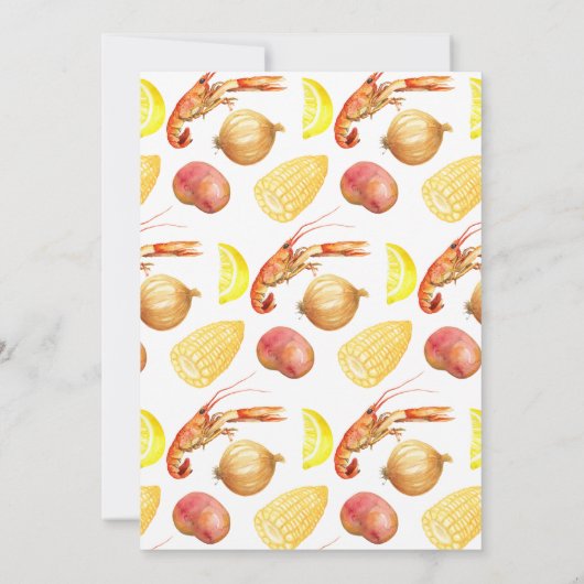 Graduation Crawfish Invitation à ébullition (Dos)