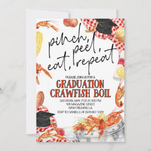 Graduation Crawfish Invitation à ébullition